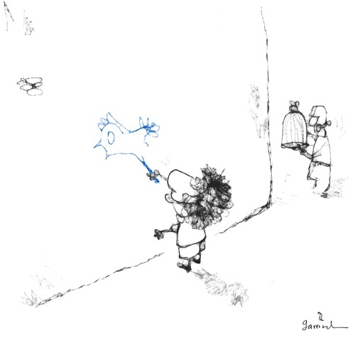 Cartoon: Childhood (medium) by Garrincha tagged kids