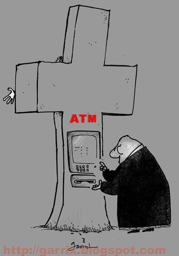 Cartoon: Convenience (medium) by Garrincha tagged religion
