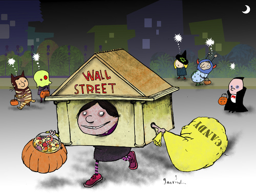 Cartoon: Halloween 1 (medium) by Garrincha tagged gag,cartoon