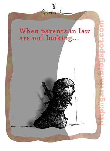 Cartoon: In laws (medium) by Garrincha tagged 