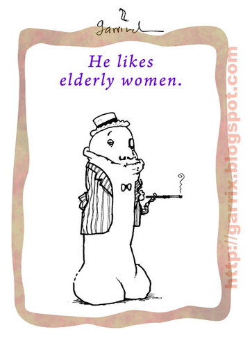 Cartoon: Old ladies for him (medium) by Garrincha tagged 