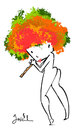 Cartoon: Flora babe. (small) by Garrincha tagged illustration,fantasy,stories,women,music