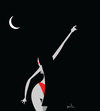 Cartoon: Night queen. (small) by Garrincha tagged ilo