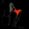 Cartoon: Waiting in red. (small) by Garrincha tagged sketch,sex,women