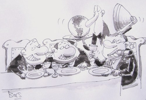 Cartoon: Banquete (medium) by el Becs tagged mundo