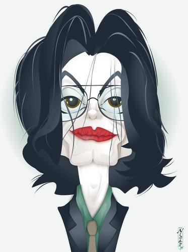 Cartoon: Michael Jackson (medium) by buzz tagged mj