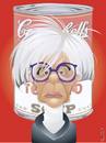 Cartoon: Andy Warhol (small) by buzz tagged warhol