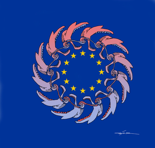 Cartoon: eu (medium) by zluetic tagged eu
