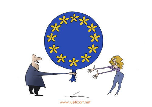 Cartoon: eu flowers (medium) by zluetic tagged flowers