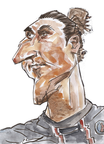 Cartoon: Zlatan Ibrahimovic (medium) by daulle tagged yer