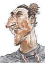 Cartoon: Zlatan Ibrahimovic (small) by daulle tagged yer
