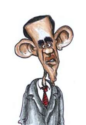 Cartoon: Obama (medium) by awantha tagged obama