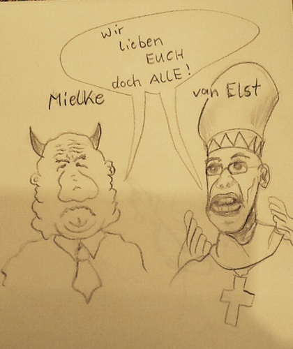 Cartoon: Einigkeit (medium) by boogieplayer tagged kirche,und,staat