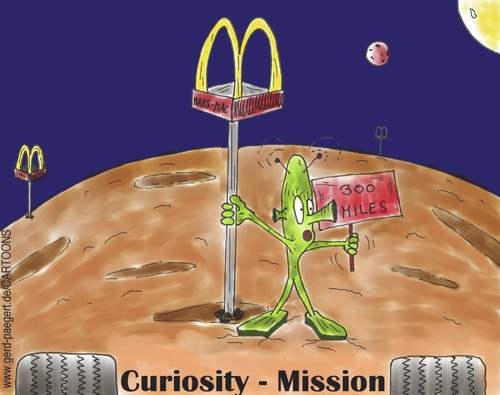 Cartoon: Mars Mission (medium) by boogieplayer tagged mars,macht,mobil