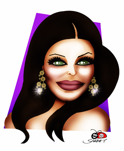 Cartoon: Aishwarya Rai (medium) by saadet demir yalcin tagged aishwaryarai,syalcin