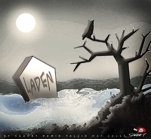 Cartoon: Grave (medium) by saadet demir yalcin tagged osame,syalcin,sdy,saadet,laden,bin