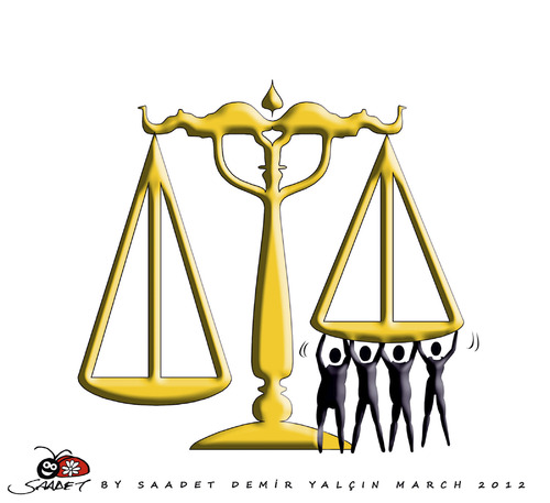 Cartoon: Justice... (medium) by saadet demir yalcin tagged sdy,saadet