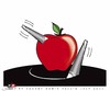 Cartoon: Chaos (small) by saadet demir yalcin tagged saadet sdy chaos apple crisis