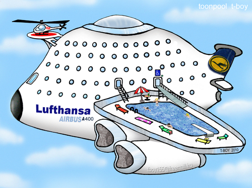 Cartoon: AIRBUS 400 (medium) by T-BOY tagged airbus,400