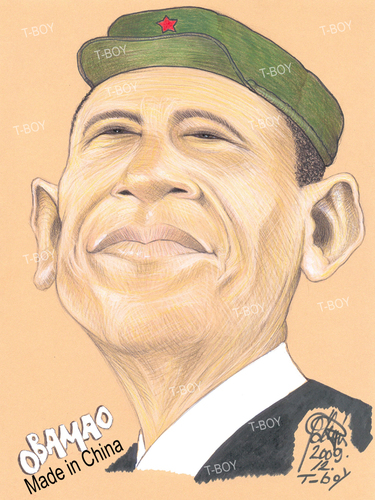 Cartoon: OBAMAO (medium) by T-BOY tagged obamao