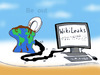 Cartoon: WikiLeaks (small) by T-BOY tagged be out