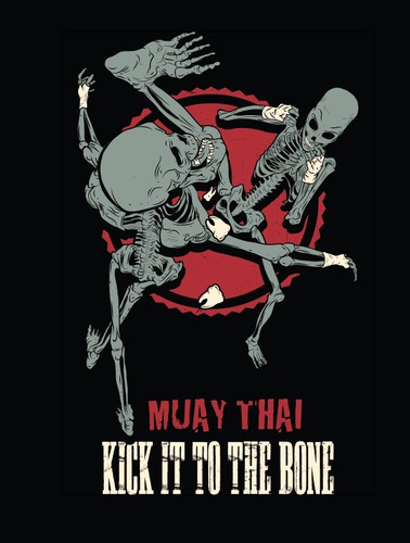 Cartoon: New print for brutal (medium) by Braga76 tagged thai,boxing,mma,fight,skeleton