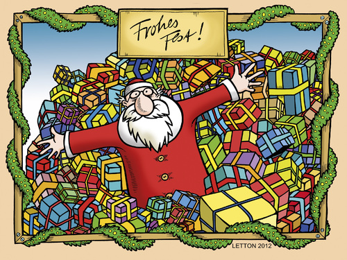 Cartoon: Merry Christmas (medium) by Nottel tagged weihnachten