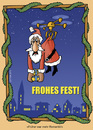 Cartoon: Beste Weihnachtsgrüße! (small) by Nottel tagged weihnachten,kommerz,bescherung,drohnen,amazon,geschenke,tradition