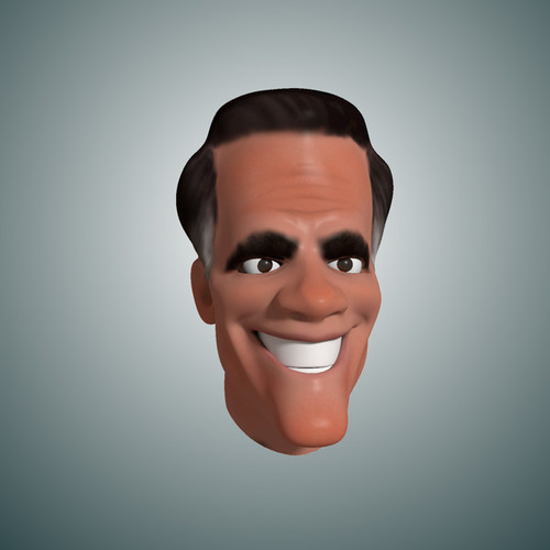 Cartoon: Mitt Romney 3d caricature (medium) by guidosalimbeni tagged politic,us,romney,mitt,caricature