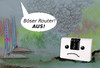 Cartoon: erleben was verbindet (small) by wheelman tagged telekom,router