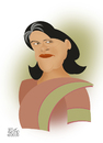 Cartoon: SONIA GANDHI (small) by geomateo tagged gandhi politics india