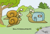 Cartoon: Holländerschnecke (small) by katelein tagged holland schnecke dutch snail travel journey wohnwagen camper trailer