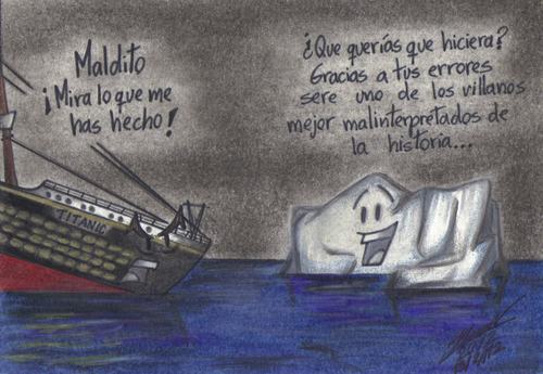 Cartoon: Sin rencores (medium) by HaBer tagged aniversario,100,titanic