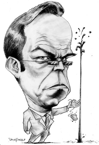 Cartoon: Agent Smith (medium) by stieglitz tagged agent,smith,huge,weaving,karikatur,caricature