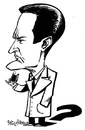 Cartoon: Kyle Maclachlan (small) by stieglitz tagged kyle,maclachlan,twin,peaks,agent,cooper,karikatur,caricature