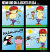 Cartoon: HERMI vs. Fat Mosca (small) by BRAINFART tagged comic,cartoon,character,art,humor,lustig,witzig,zeichnung,drawing,brainfart,ice,cream,fly