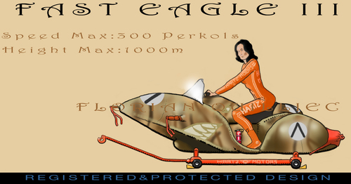 Cartoon: FAST EAGLE III (medium) by Florian Quilliec tagged fast,eagle