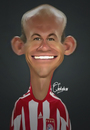 Cartoon: Arjen Robben (small) by Quidebie tagged arjen,robben,bayern,soccer,voetbal,funny,fun,caricature,karikatuur,psv,holland,nederlands,elftal,real,madrid