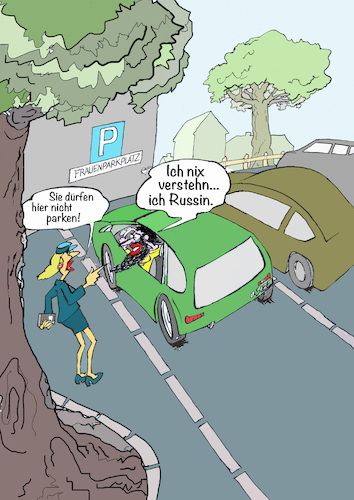 Cartoon: Damenbart (medium) by sobecartoons tagged egotripp,gesellschaft,auto,verkehr,männer,ausrede,verkleidung,knöllchen,egotripp,gesellschaft,auto,verkehr,männer,ausrede,verkleidung,knöllchen