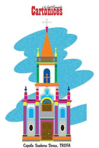 Cartoon: Capela Senhora Dores - Trofa (medium) by jose sarmento tagged capela,senhora,dores
