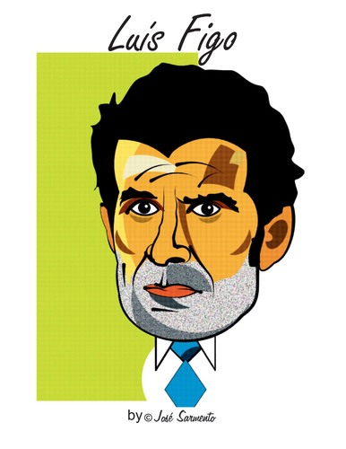 Cartoon: Luis Figo (medium) by jose sarmento tagged luis,figo