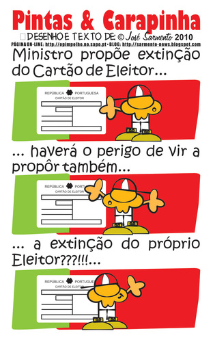 Cartoon: O Voto (medium) by jose sarmento tagged votacoes