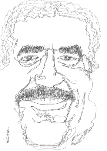Cartoon: Gabriel Garcia Marquez (medium) by Atilla Atala tagged gabriel,garcia,marquez,author,writer
