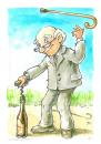 Cartoon: better support (small) by Liviu tagged old,man,wine