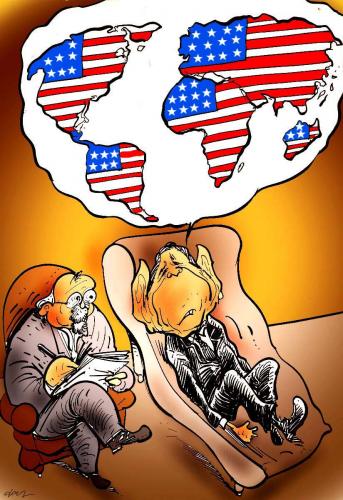 Cartoon: bush (medium) by oguzgurel tagged humor