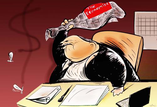 Cartoon: economic science (medium) by oguzgurel tagged humor