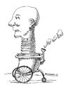 Cartoon: Accordian Head Carraige (small) by dbaldinger tagged surrealism,drawing,head,accordian