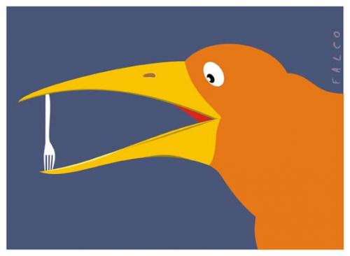 Cartoon: bird (medium) by alexfalcocartoons tagged bird