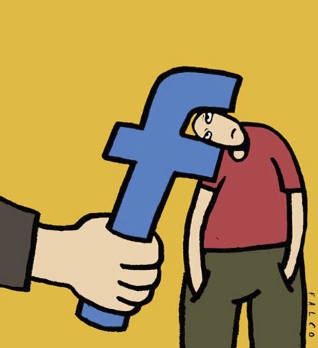 Cartoon: facebooked (medium) by alexfalcocartoons tagged facebooked