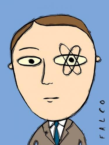 Cartoon: nuclear eye (medium) by alexfalcocartoons tagged atom,nuclear,war,energy,